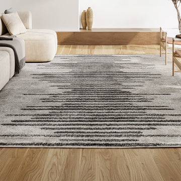 Aya Berber Stripe Geometric Area Rug